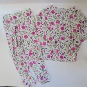 Sweet Bamboo Pajamas set - Pink and Purple